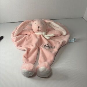 Baby Nat Plush Pink Bunny Rabbit Lovey 10" Plush Doudou/blankie/lovie